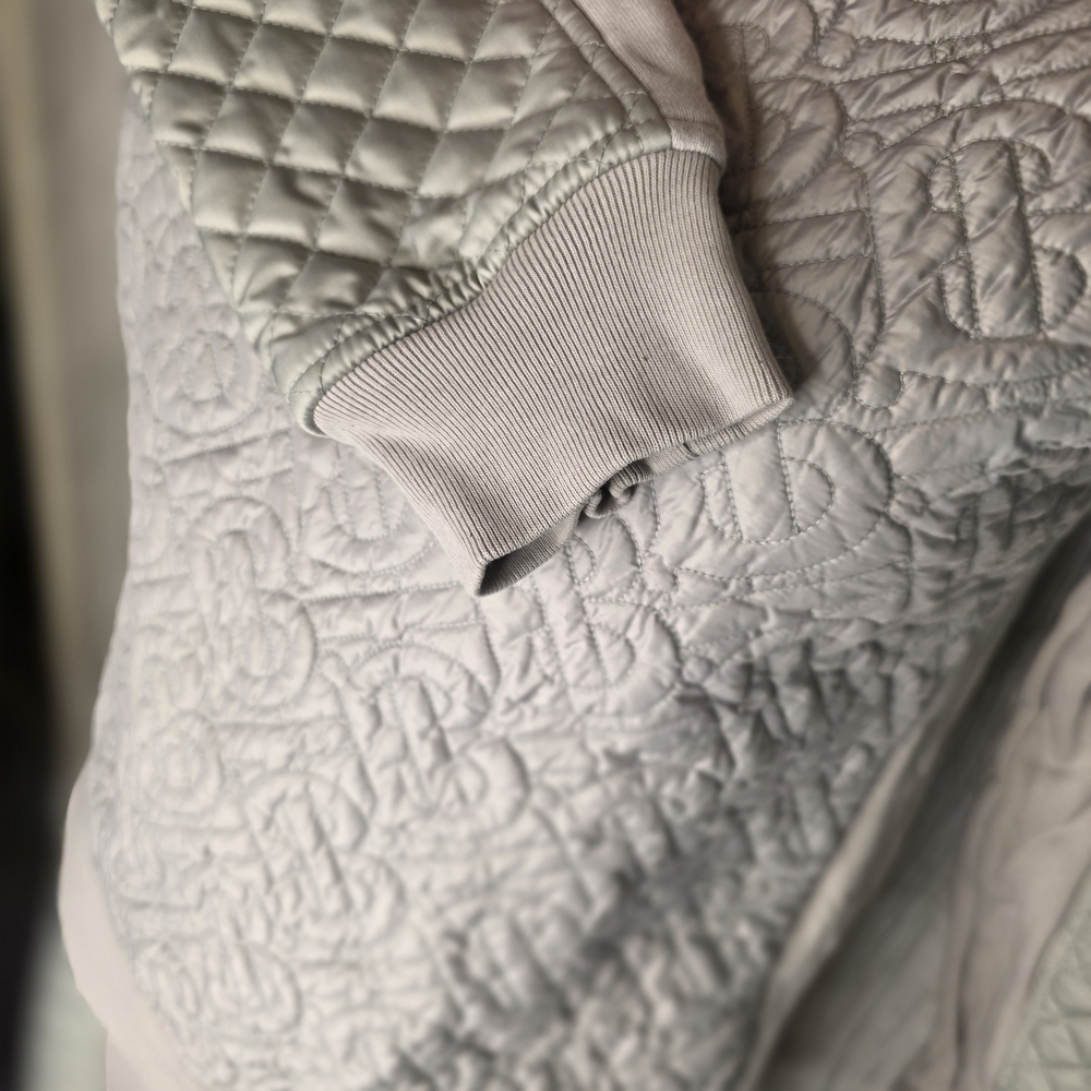 Burberry Quilted Monogram Tracksuit Set Quilt Gray Small Womans - Picture 12 of 16